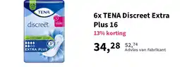 Plein.nl 6x TENA Discreet Extra Plus 16 aanbieding