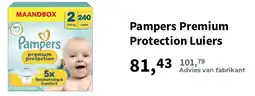 Plein.nl Pampers Premium Protection Luiers aanbieding