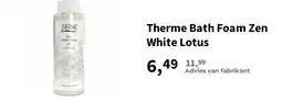 Plein.nl Therme Bath Foam Zen White Lotus aanbieding