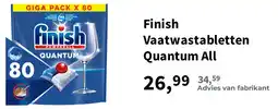 Plein.nl Finish Vaatwastabletten Quantum All aanbieding