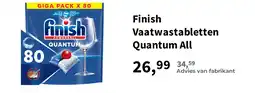 Plein.nl Finish Vaatwastabletten Quantum All aanbieding