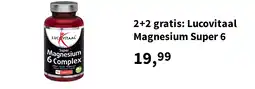 Plein.nl 2+2 gratis: Lucovitaal Magnesium Super 6 aanbieding