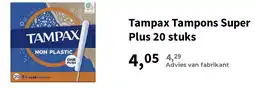Plein.nl Tampax Tampons Super Plus aanbieding