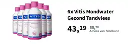 Plein.nl 6x Vitis Mondwater Gezond Tandvlees aanbieding