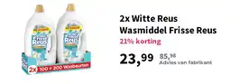 Plein.nl 2x Witte Reus Wasmiddel Frisse Reus aanbieding