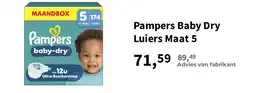 Plein.nl Pampers Baby Dry Luiers Maat 5 aanbieding