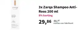 Plein.nl Zarqa Shampoo Anti-Roos aanbieding