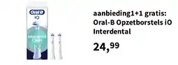 Plein.nl aanbieding1+1 gratis: Oral-B Opzetborstels iO Interdental aanbieding