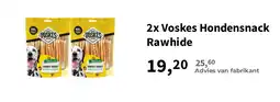 Plein.nl 2x Voskes Hondensnack Rawhide aanbieding