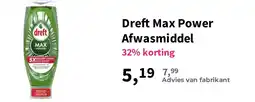 Plein.nl Dreft Max Power Afwasmiddel aanbieding