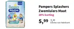 Plein.nl Pampers Splashers Zwemluiers Maat aanbieding