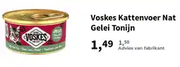 Plein.nl Voskes Kattenvoer Nat Gelei Tonijn aanbieding