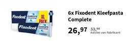 Plein.nl 6x Fixodent Kleefpasta Complete aanbieding