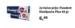 Plein.nl 2e halve prijs: Fixodent Kleefpasta Plus 40 gr aanbieding
