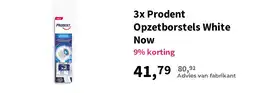 Plein.nl 3x Prodent Opzetborstels White Now aanbieding