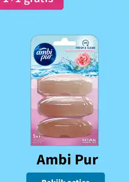 Plein.nl 1+1 gratis: Ambi Pur Toiletblok Navulling Wilde aanbieding