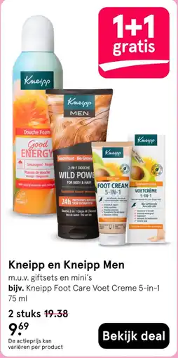 Etos Kneipp en Kneipp Men aanbieding