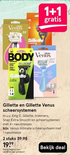 Etos Gillette en Gillette Venus scheersystemen aanbieding
