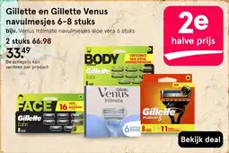 Etos Gillette en Gillette Venus navulmesjes 6-8 stuks aanbieding