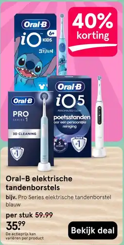 Etos Oral-B elektrische tandenborstels aanbieding