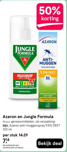 Etos Azaron en Jungle Formula aanbieding
