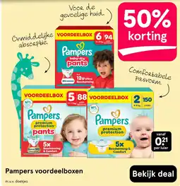 Etos Pampers voordeelboxen aanbieding