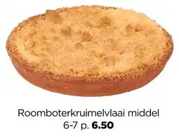 Jumbo Roomboterkruiimelvlaai middel aanbieding