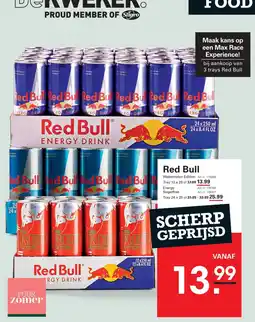 De Kweker Red Bull Energy Drink aanbieding