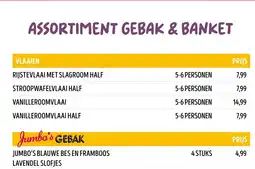 Jumbo Assortiment Gebak & Banket aanbieding