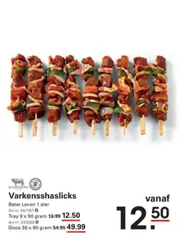 De Kweker Kaldenberg Varkensshaslicks aanbieding