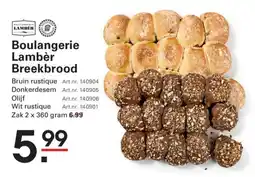 De Kweker Boulangerie Lambèr Breekbrood aanbieding