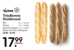 De Kweker TrèsBonne Stokbrood aanbieding