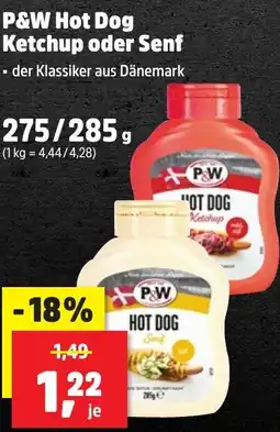 Thomas Philipps P&W Hot Dog Ketchup oder Senf aanbieding