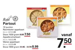 De Kweker Partout Roomboter appeltaart aanbieding