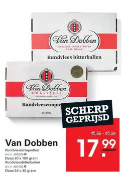De Kweker Van Dobben Rundvleescroquetten aanbieding