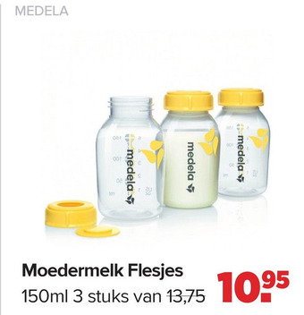 Baby-Dump Moedermelk Flesjes aanbieding