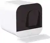 Bol.com Moderne Kattenbak met uitneembare lade en Kattenbak mat - Wit aanbieding