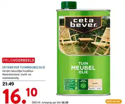Kluswijs Cetabever tuinmeubelolie aanbieding