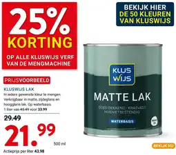Kluswijs Kluswijs lak aanbieding