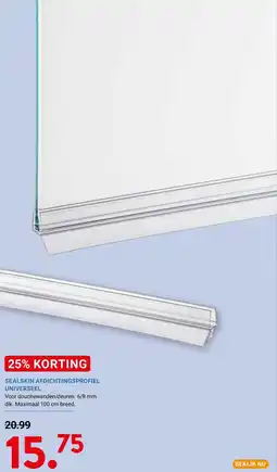 Kluswijs Sealskin afdichtingsprofiel universeel aanbieding