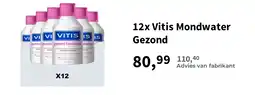 Plein.nl 12x Vitis Mondwater Gezond aanbieding