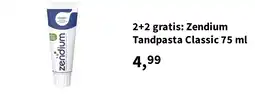 Plein.nl 2+2 gratis: Zendium Tandpasta Classic 75 ml aanbieding