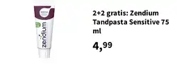 Plein.nl 2+2 gratis: Zendium Tandpasta Sensitive 75 ml aanbieding