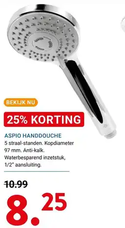 Kluswijs Aspio handdouche aanbieding