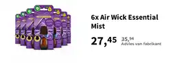 Plein.nl 6x Air Wick Essential Mist aanbieding