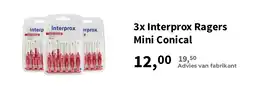Plein.nl 3x Interprox Ragers Mini Conical aanbieding