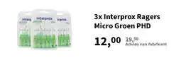 Plein.nl 3x Interprox Ragers Micro Groen PHD aanbieding