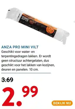 Kluswijs Anza pro mini vilt aanbieding