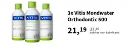 Plein.nl 3x Vitis Mondwater Orthodontic 500 aanbieding