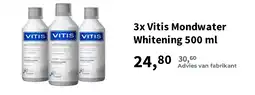 Plein.nl 3x Vitis Mondwater Whitening 500 ml aanbieding